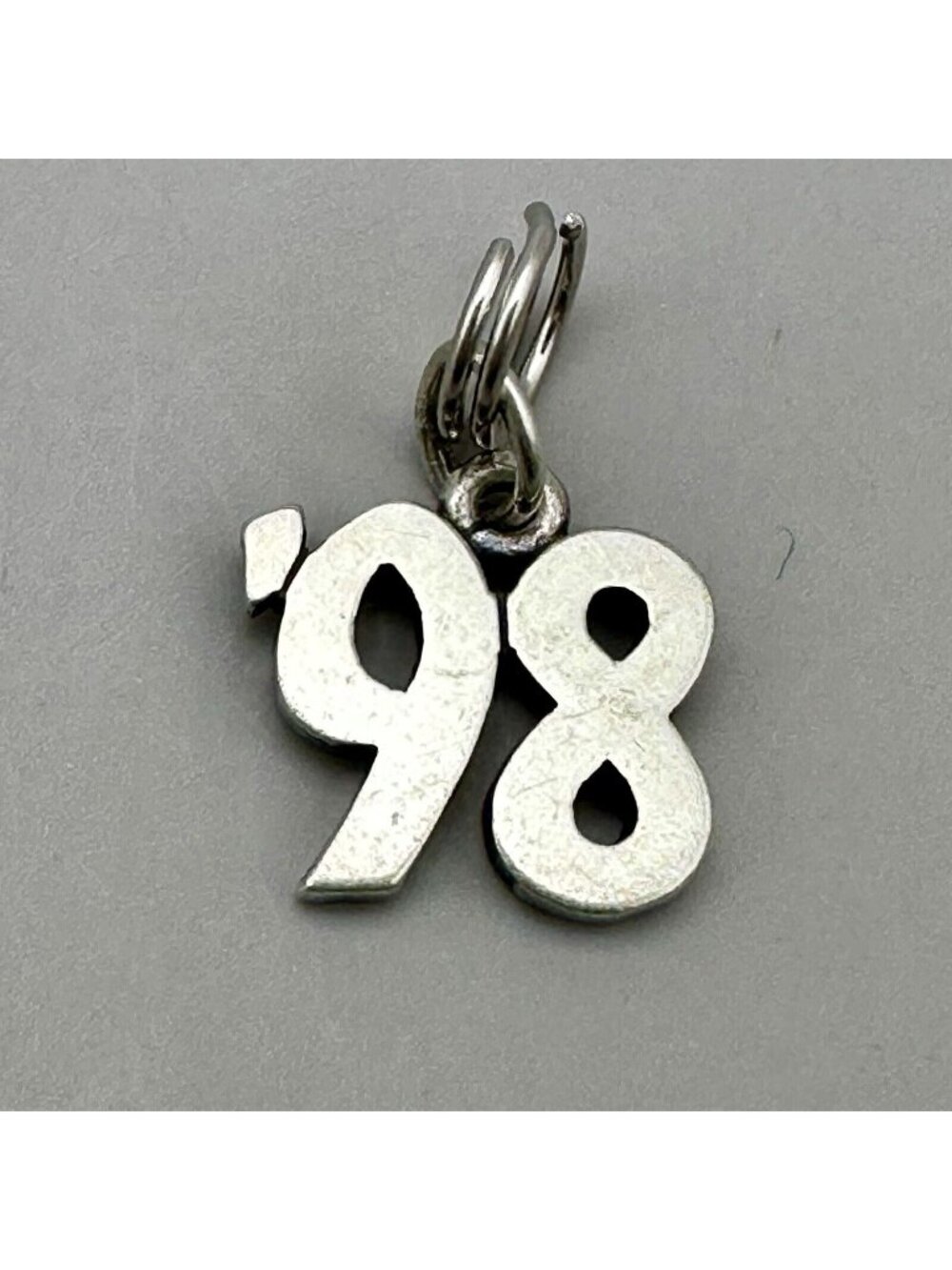 Retired James Avery 98 Pendant Year 1998 Sterling Silver Number Charm Signed